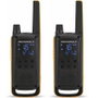 Motorola Talkabout T82 Extreme - Walkie Talkie PMR446 (Pack de 2), Alcance Hasta 10 km, 16 Canales, Resistente IPX4, Linterna LED, Sincronización Fácil